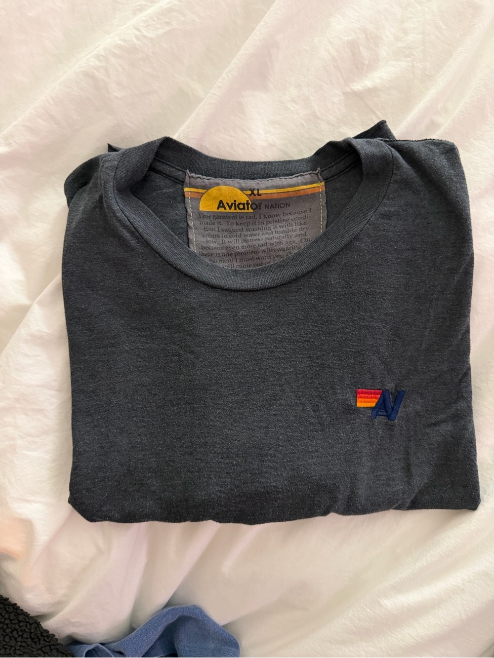 Aviator Nation Logo Tee with Sunset Stripe